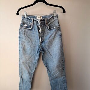 Agolde Button-Fly Cigarette Jeans